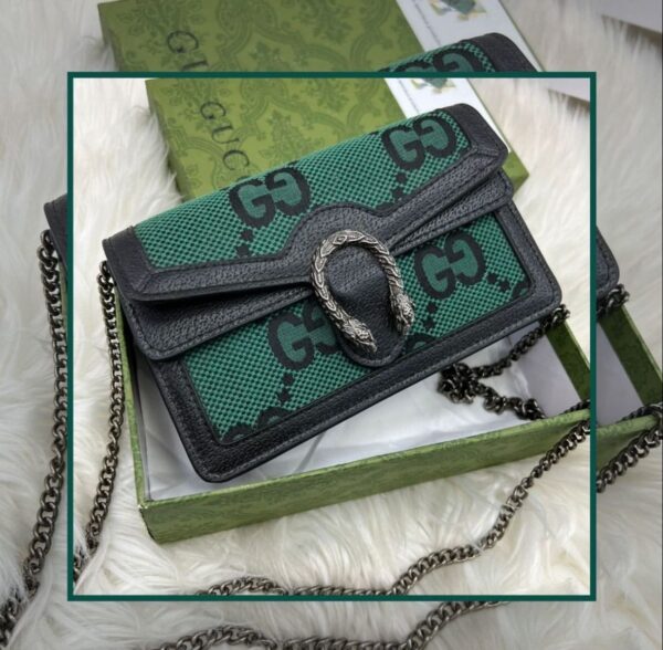 Gucci Black Green Mini Bag - Image 2