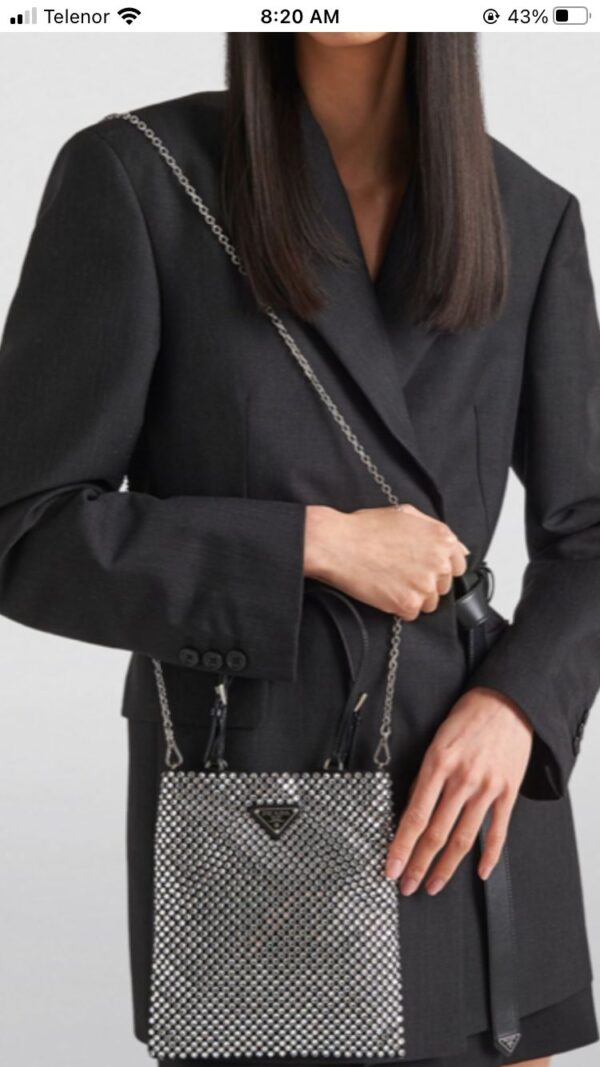 Prada Crystal Pearl Bag - Image 4