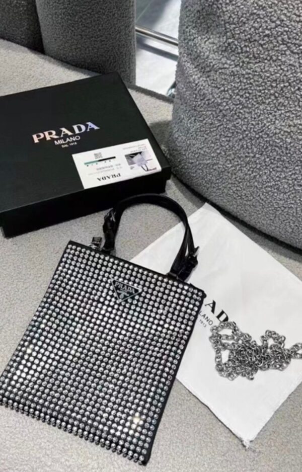 Prada Crystal Pearl Bag - Image 5